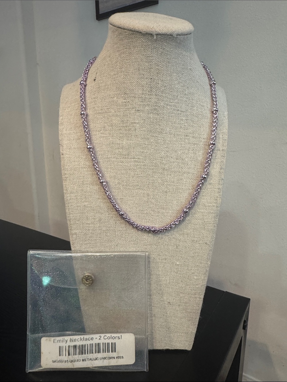Emily Lavender Twist Necklace by